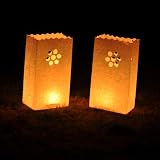 10-Pack Glo-Wax Luminary Bags (Style E) with FREE 10hr Tea lights