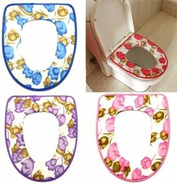 UR Bathroom Soft Folding Padded Potty Toilet Mat Warmer Toilet Seat Cover