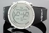 GU2 Ice Plus Mens Diamond Digital Gucci Style Watch Black Band