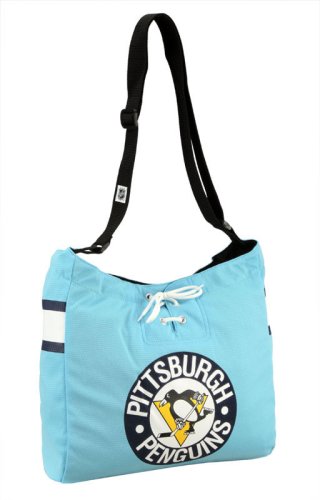 Pittsburgh Penguins Large Jersey Mesh Shoulder Tote Bag in Blue