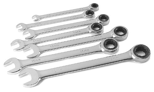 Titan 17350 7-Piece Ratcheting SAE Combination Wrench Set