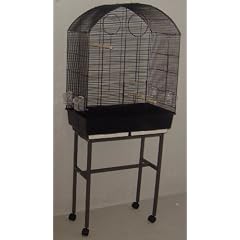 XXL Wellensittichk�fig mit St�nder LEAB 3 -1 schwarz