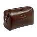 Maxwell Scott - Trousse de toilette en cuir marron de luxe (DunoM)
