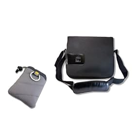 Intuitively Designed Nylon Netbook Messenger Bag for Acer Aspire One AOD150, AOD250 and AO751h Series Netbooks ***Includes Free Case Logic Accessory MAX Protection Pouch***