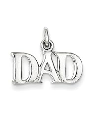 Sterling Silver Dad Charm