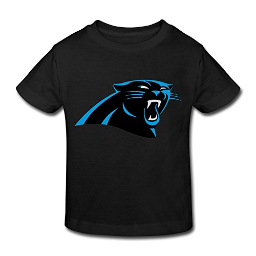 RenHe Toddler Cool Carolina Panthers Logo T-shirts Size 3 Toddler Black
