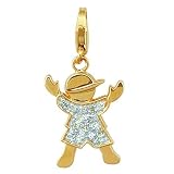 14K 1.3 grams Yellow Gold Diamond 0.08CT Boy Charm