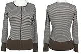 KERSH Stretch Striped Cardigan