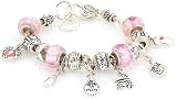 Royal Diamond Designer Style Mom Fashion Designer Baby Mother Charm Light Pink Bracelet
