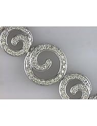 14K White Gold Diamond Bracelet