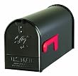 Solar Group E1100B00 Standard Size Galvanized Steel Rural Mailbox, Black