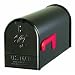 Solar Group E1100B00 Standard Size Galvanized Steel Rural Mailbox, Black