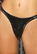 Vinyl Thong (Black;One Size)