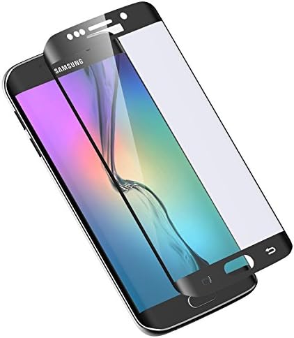 Acat Full Coverd 5.1" Premium Tempered Glass Screen Protector Film for Samsung Galaxy S6 Edge G925 (Black)
