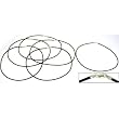 Rubber Cord Necklaces Black 18" 6Pcs