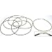 Rubber Cord Necklaces Black 18" 6Pcs