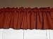lovemyfabric 100% Polyester Poplin Solid Kitchen Curtain Tier/Valance Window Treatment (58