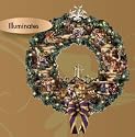 Thomas Kinkade Illuminated Faith Mountain Wreath