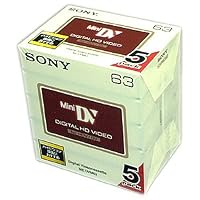 Sony 5DVM-63HD MiniDV HD Video Cassette (5 Pack)