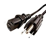 New 6' FT Power Cord for Monitor, Desktop PC, CPU & More