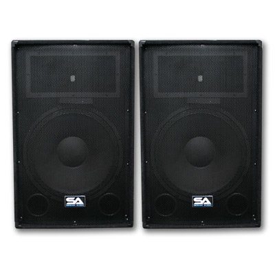 Pair of 15 PA DJ Speakers 700 Watts PRO Audio - Mains, Monitors, Bands, Karaoke, Churches, Weddings