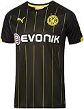 UPC 887704899440 product image for Puma Men's BVB Away Replica Shirt, Medium, Black-Cyber Yellow | upcitemdb.com