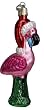 Old World Christmas Ornament Yard Flamingo