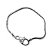 Starter Bead Bracelet with Oversized Lobster Claw with Heart, Pandora Compatible
