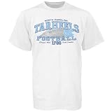 North Carolina Tar Heels White Ivy Over Football T-shirt