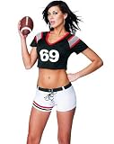 Female Football Player Adult Sexy Costume Female Football Player Adult Sexy Costume