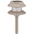 Malibu Solar White LED Tier Metal Walk Light 4-Pack, Sand Finish with Clear Faceted Globe, #LZ407S4