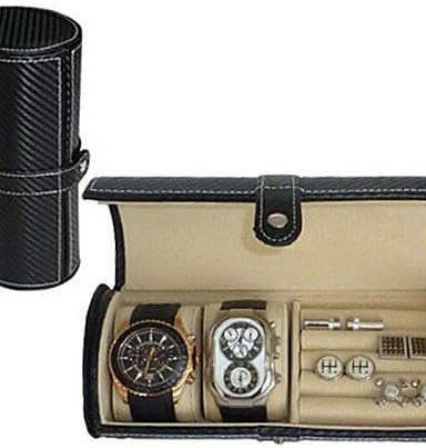 Ch&amp;Ch 2-Slot Watch and Cufflink Jewellery Travel Roll Organiser Case