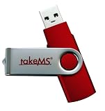 takeMS Tiny 2GB HI Speed USB 2.0 Secure Swivel non-slip rubber touch Flash Drive Memory stick + Free (Carry It Easy +Plus) worth 20.00, Free Lanyard and Keychain , 5 Year Warranty