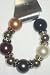 Multicolor Generous Simulated Pearls on Genuine Silver Plated Bracelet for Teens
