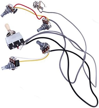 Generic Guitar Wiring Harness Prewired 2 Volumes 2 Tones 4-500k Pots
