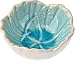 Turquoise Blue Hibiscus Ceramic Sauce Dish