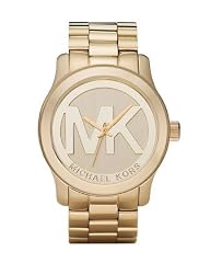 Cheap Michael Kors Quartz Goldtone Bracelet Champagne Dial Women