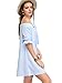 Milumia Women's Off The Shoulder Striped Bow Shift Dress