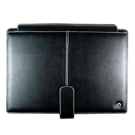 2n1 Combo - Executive Leather Case + Screen Protector - for Samsung NC10 Winchester 10.2-Inch Netbook (Samsung Notebook Laptop NOT Included)