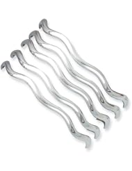 Sterling Silver Five Strand Wavy Cuff Bangle Bracelet