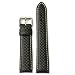 Watch Band Carbon Fiber Black Water Resistant Padded Mens 24 millimeter