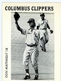 Don Mattingly baseball card (New York Yankees) Columbus Clippers minor league card
