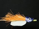 NEW FLIES Holographic & Glow in Dark Pearlescent Croc-Hide Floating Head Tube & Trolling Turbulator Fly #119