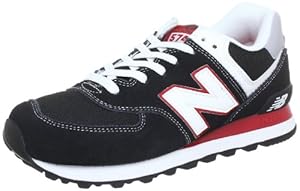 New Balance ML574 D (13H) - Caña baja de material sintético hombre, color negro, talla 42.5