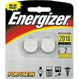 Energizer Watch/Electronic Batteries, 3 Volts, 2016, 2 batteries