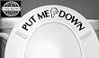 PUT ME DOWN Decal Bathroom Toilet Seat Vinyl Sticker Sign Reminder for Him (free glowindark switchplate decal)