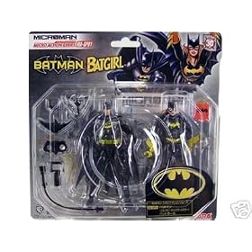 Batman Microman: Batman/ and Batgirl Action Figures 2-Pack