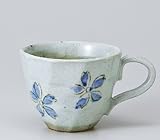 ブルー花ロックマグ 【マグカップ 美濃焼】