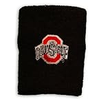 Ohio State Buckeyes Logo Wristbands Black One Size