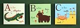 My First ABC Canvas Wall Art Set of Three